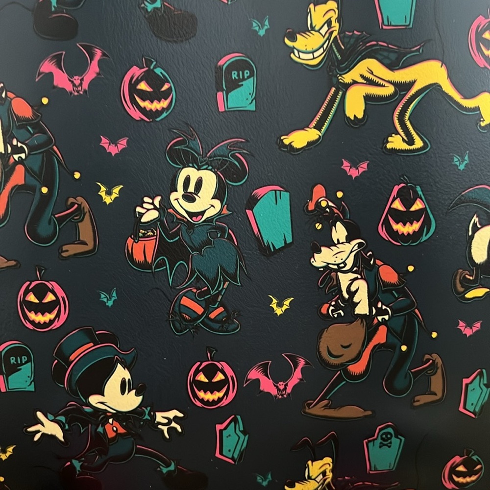 Disney Parks Loungefly Halloween glow in the dark backpack NWOT - Picture 6 of 8